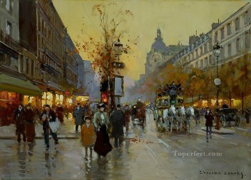EC les grands boulevards 1 Parisian Oil Paintings